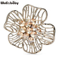 PENDRA Florahollow Hollow-Out Flower Brooch