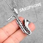 PENDRA Saxophone Boyfriend Steel Necklace