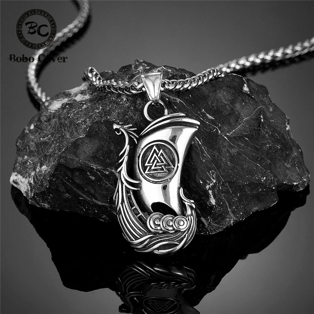 PENDRA Dragon Rune Viking Necklace