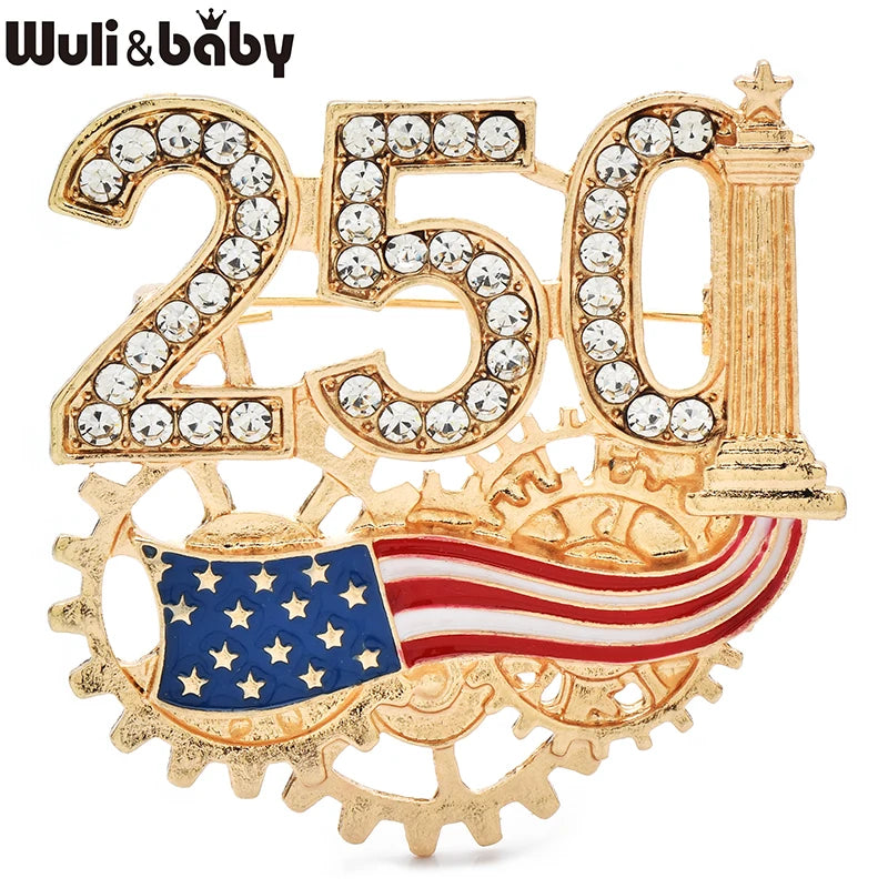 PENDRA America's 250th Independence Day Brooch