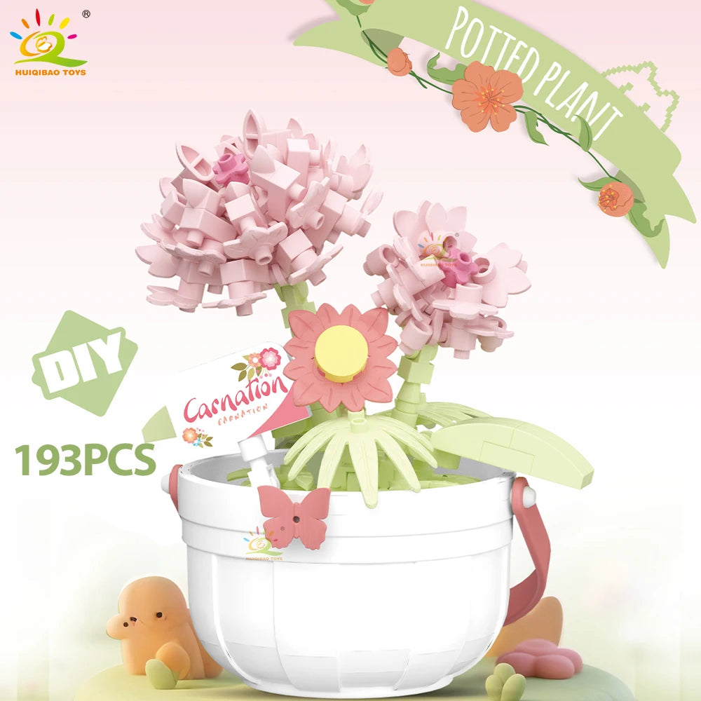 PENDRA Rose Sunflower Micro Building Set