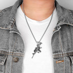 PENDRA HK416 Automatic Rifle Steel Necklace