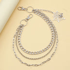 PENDRA Weblink Layered Spider Chain Keychain