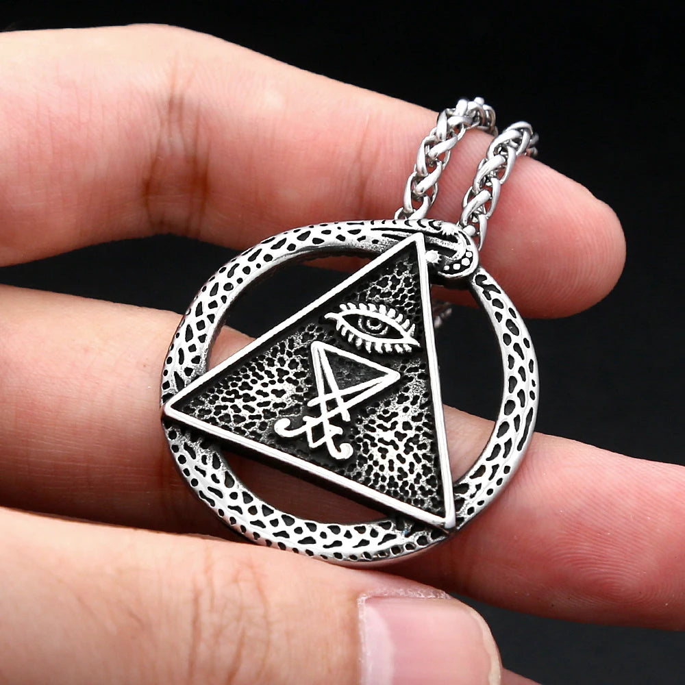 PENDRA Luciferseal Retro Stainless Steel Lucifer Pendant