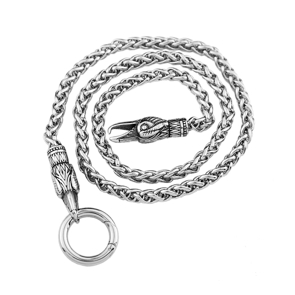PENDRA Wolfcrest Vintage Wolf Head Chain Pendant