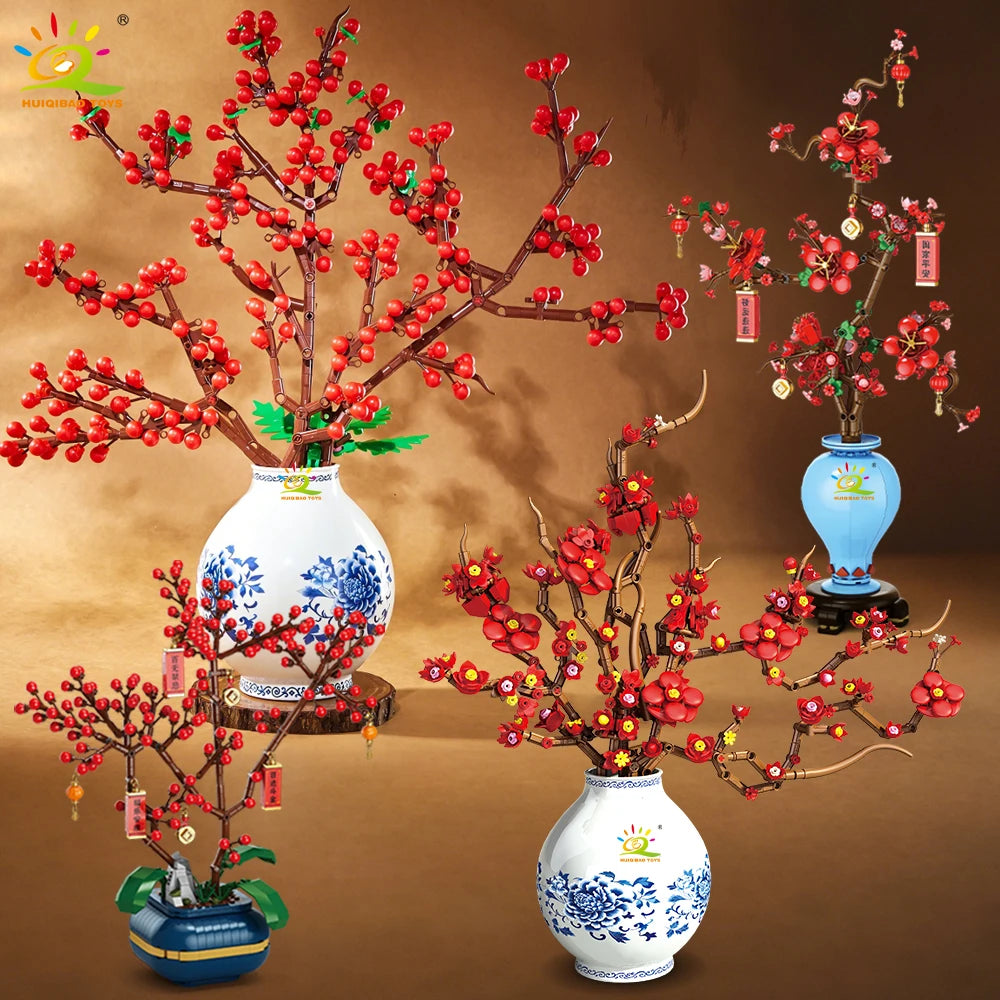 PENDRA Plum Blossom Floral Building Set