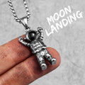 PENDRA Spaceman Astronaut Steel Necklace