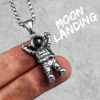 PENDRA Spaceman Astronaut Steel Necklace