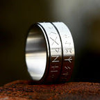 PENDRA Runeduo Simple Double Viking Rune Ring