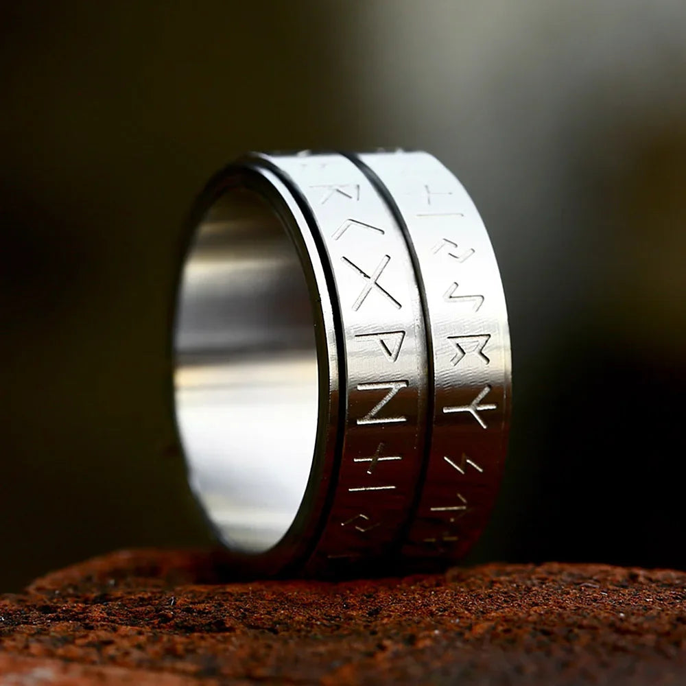 PENDRA Runeduo Simple Double Viking Rune Ring