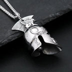 PENDRA Spartanhelm 3D Stainless Steel Spartan Helmet Pendant