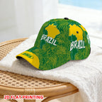 PENDRA Flat Brazil Tropical Graphic Baseball Adjustable Duckbill Comfortable Baseball Cap