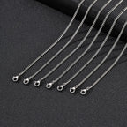 PENDRA Cuban Silver Chain Necklace