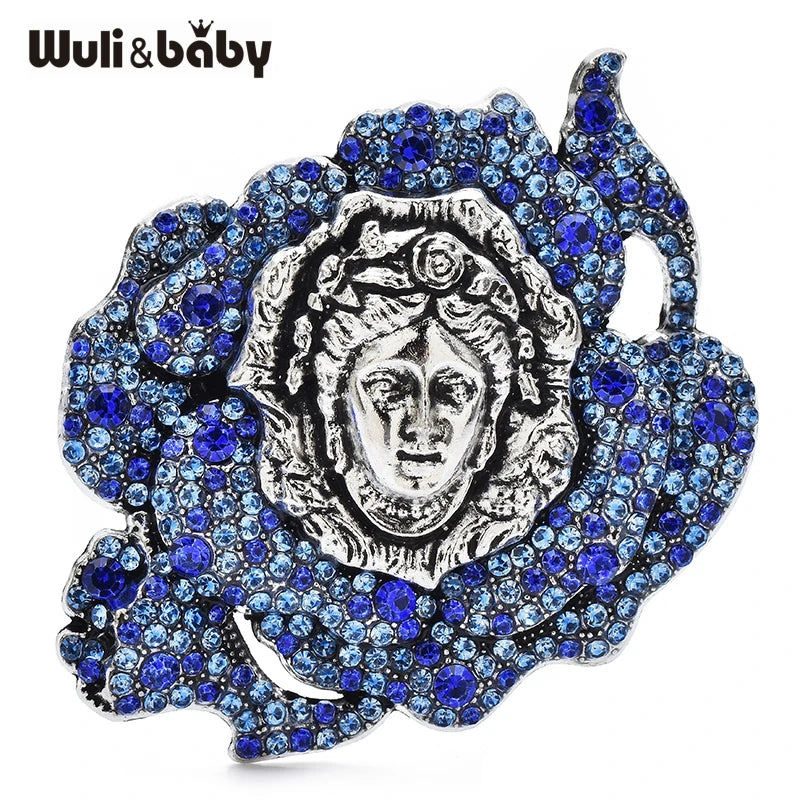 PENDRA Floraface Vintage Flower Face Brooch