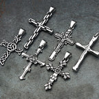 PENDRA Crossforge 316L Stainless Steel Cross Pendant