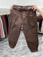 Solid Color Pants Women 2024 New Fashion Spring Autumn Korean Loose Casual Harem Pants Trousers