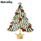 PENDRA Noelara Rhinestone Christmas Tree Brooch