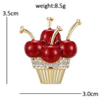 PENDRA Cherrycupcake Cherry Cupcake Brooch