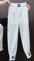 Fashion Summer Harem Pants Female 2025 New Letter Women's Sports Pants Quick Dry Tie Feet Elastic Waist Casual Trousers