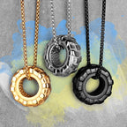PENDRA Tire Fitness Gym Steel Necklace