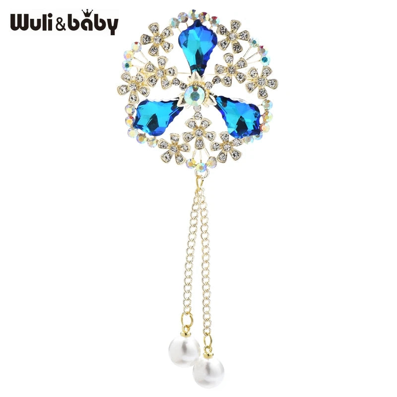 PENDRA Palmera Palace Flower Brooch