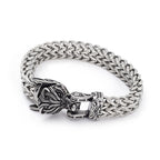 PENDRA Wolfhead Mesh Stainless Steel Bracelet