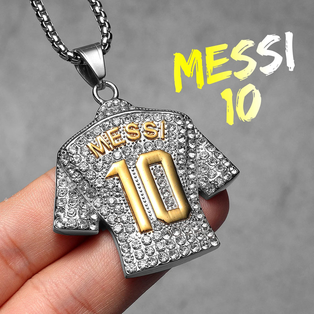 PENDRA Football Jersey Mbapp Steel Necklace