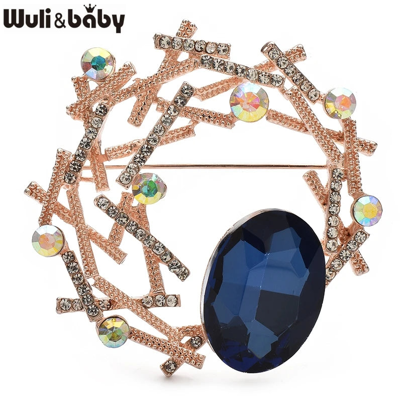 PENDRA Celestine Crystal Brooch