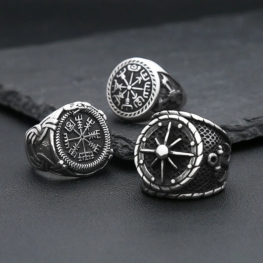 PENDRA Runeband Vintage Viking Rune Ring