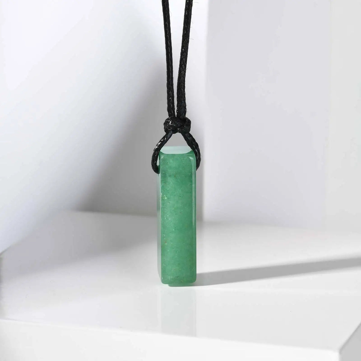 PENDRA Leather Stone Pendant Necklace
