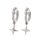 PENDRA Hoop Sterling Silver Earrings