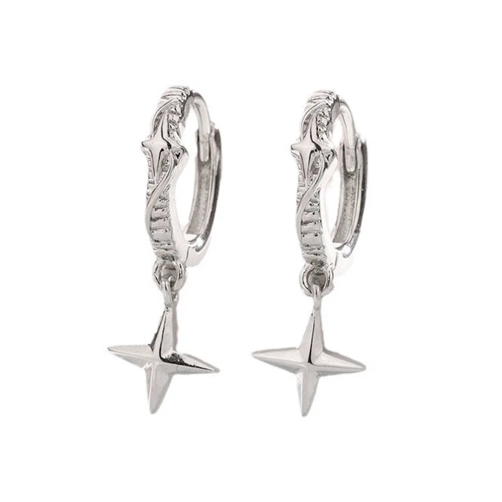PENDRA Hoop Sterling Silver Earrings