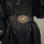 PENDRA Velaia Leather Western Wide Corset Belt