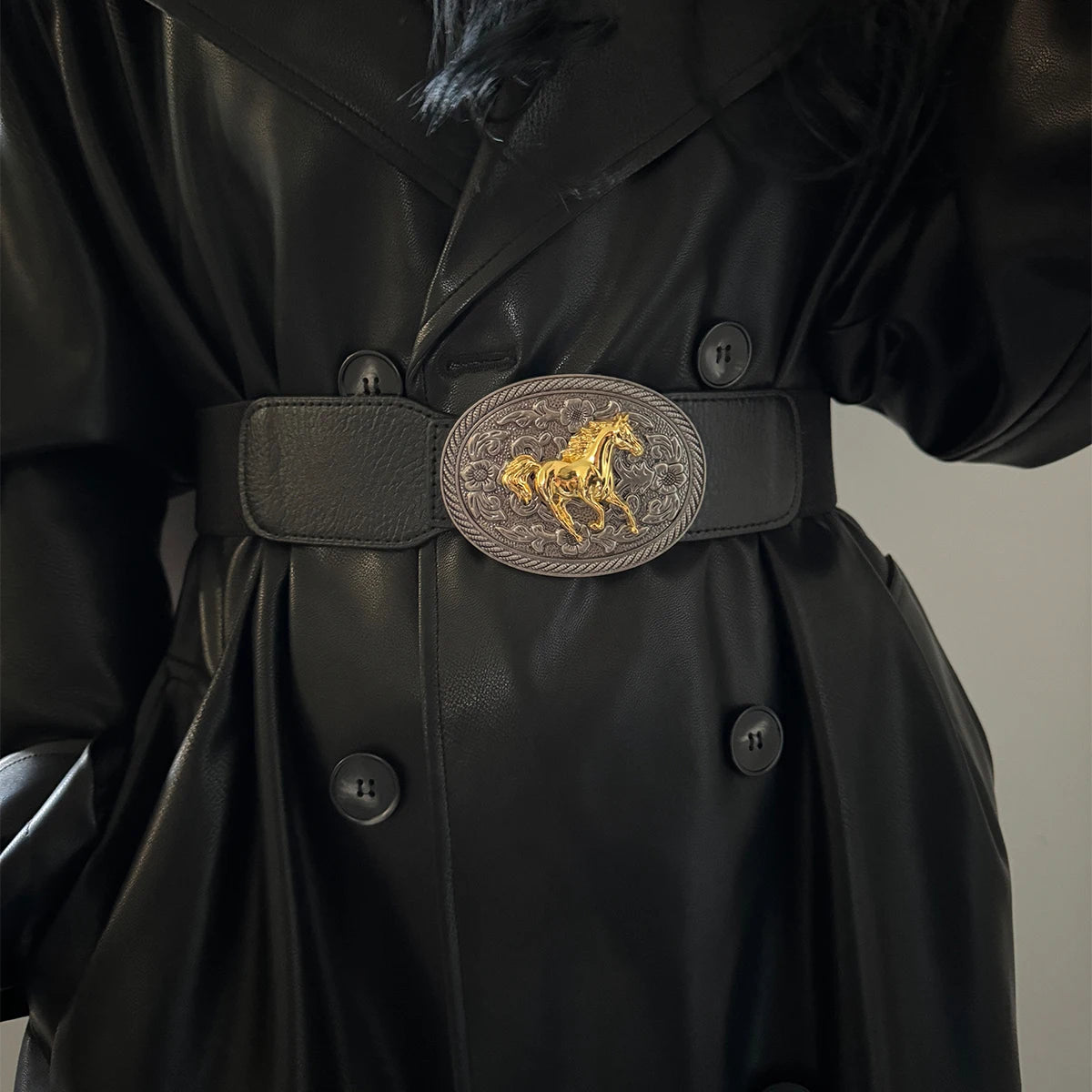 New Corset Western Bull Horse Wide Belt Pu Leather Slimming Body Belts for Women Elastic High Waist Belt Dress Cummerbunds Gifts
