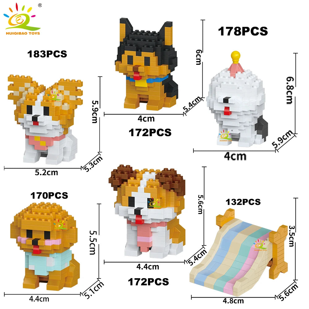 PENDRA Cute Dog Micro Building Set