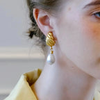 PENDRA Liquid Lava Sterling Silver Earrings