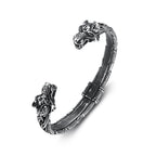 PENDRA Tigercrown Viking Double Tiger Head Bracelet