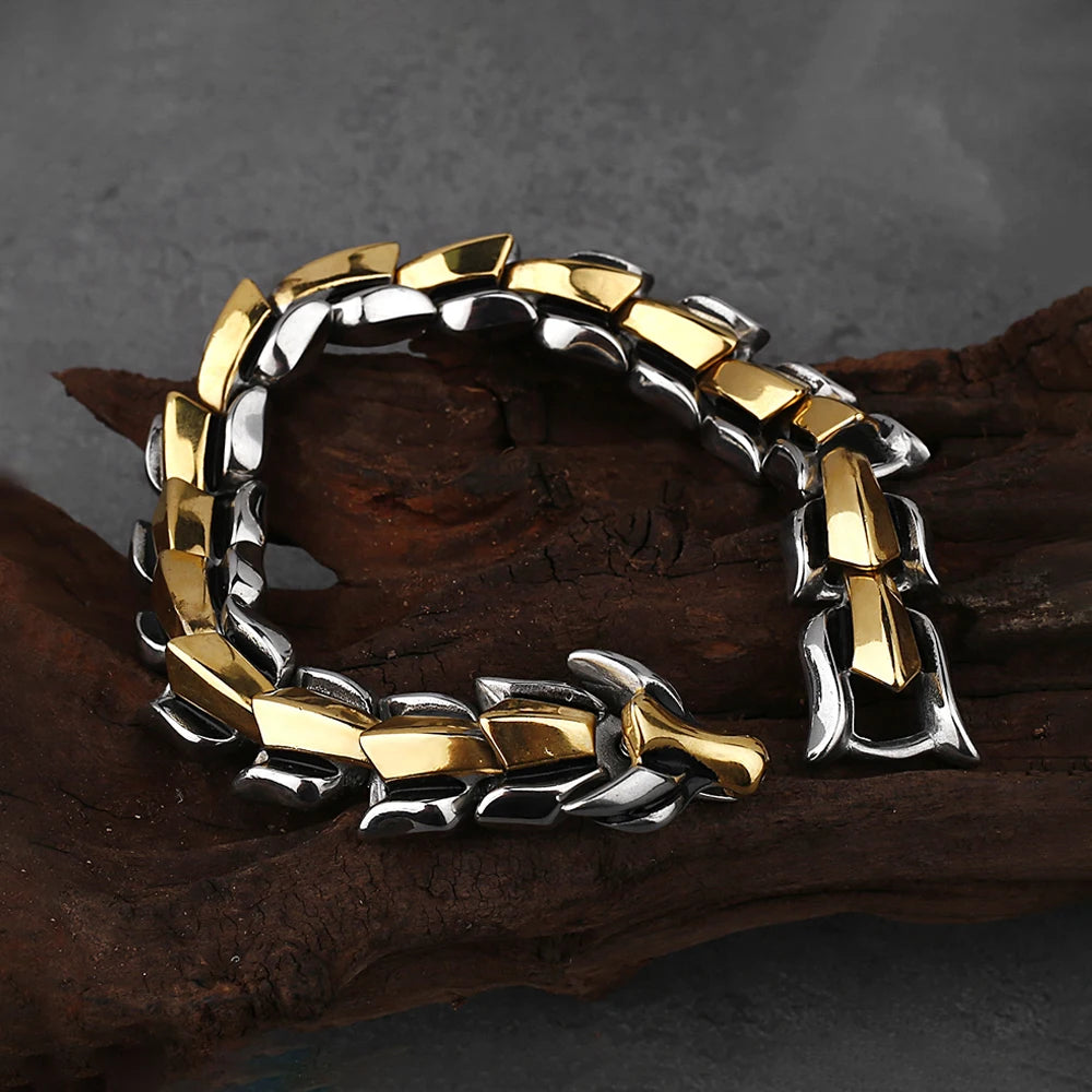 PENDRA Highpolish Skull 316L Stainless Steel Bracelet