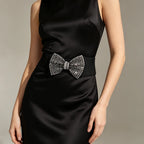 PENDRA Seraorae Rhinestone Pearl Wide Corset Belt