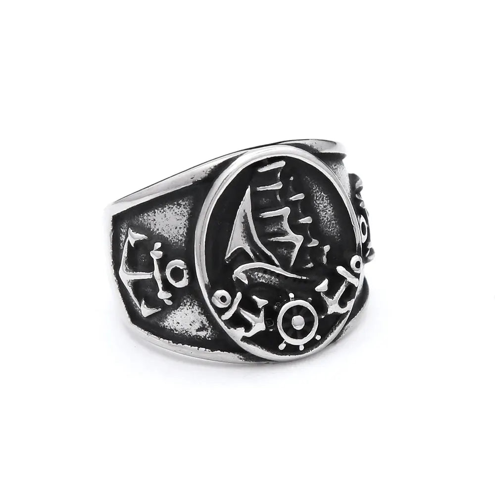 PENDRA Runeband Vintage Viking Rune Ring