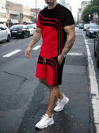 PENDRA Athletic Drawstring T-Shirt and Shorts Set