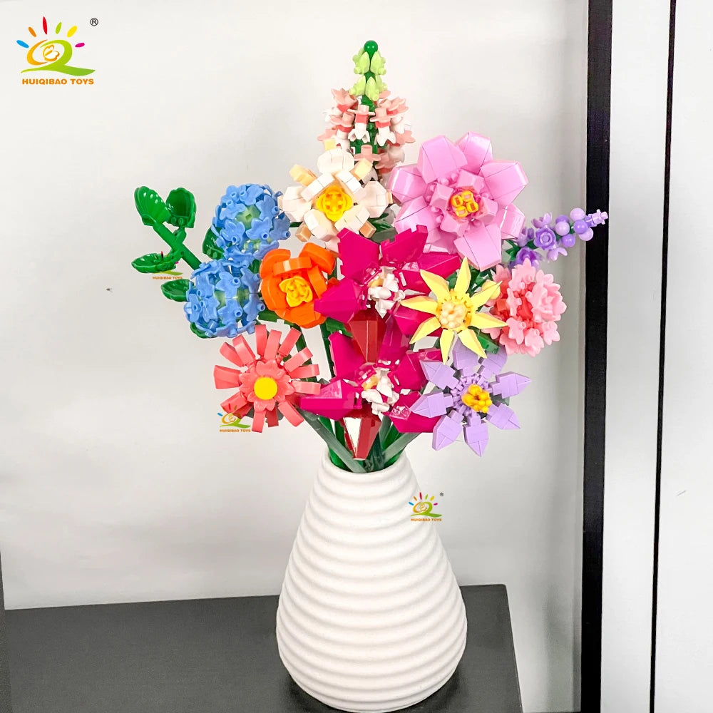 PENDRA Bouquet Rose Micro Building Set