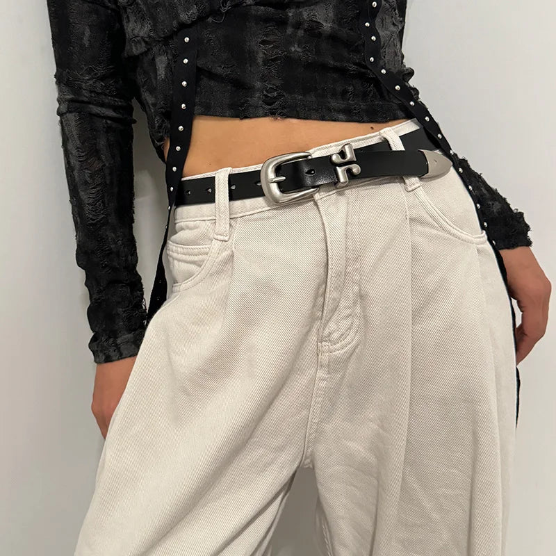 Unisex Genuine leather belts for Men Luxury Desiner Letter LL Women's Belt Female Plus Size Gothic Waistband Punk Jeans Belt