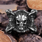 PENDRA Skull Dragon Claw Steel Ring