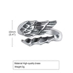 Retro Wings Ring for Men,Gothic Devil Wings Adjustable  Metal Ring,Punk Hip Hop Jewelry Gift