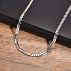 PENDRA Cuban Link Flat Chain Necklace