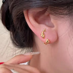 PENDRA Dolphins Sterling Silver Earrings