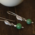PENDRA Hotan Jade Silver Earrings
