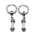 PENDRA Strongman Dumbbell Dangle Earrings