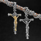 PENDRA INRI Jesus Cross Steel Necklace